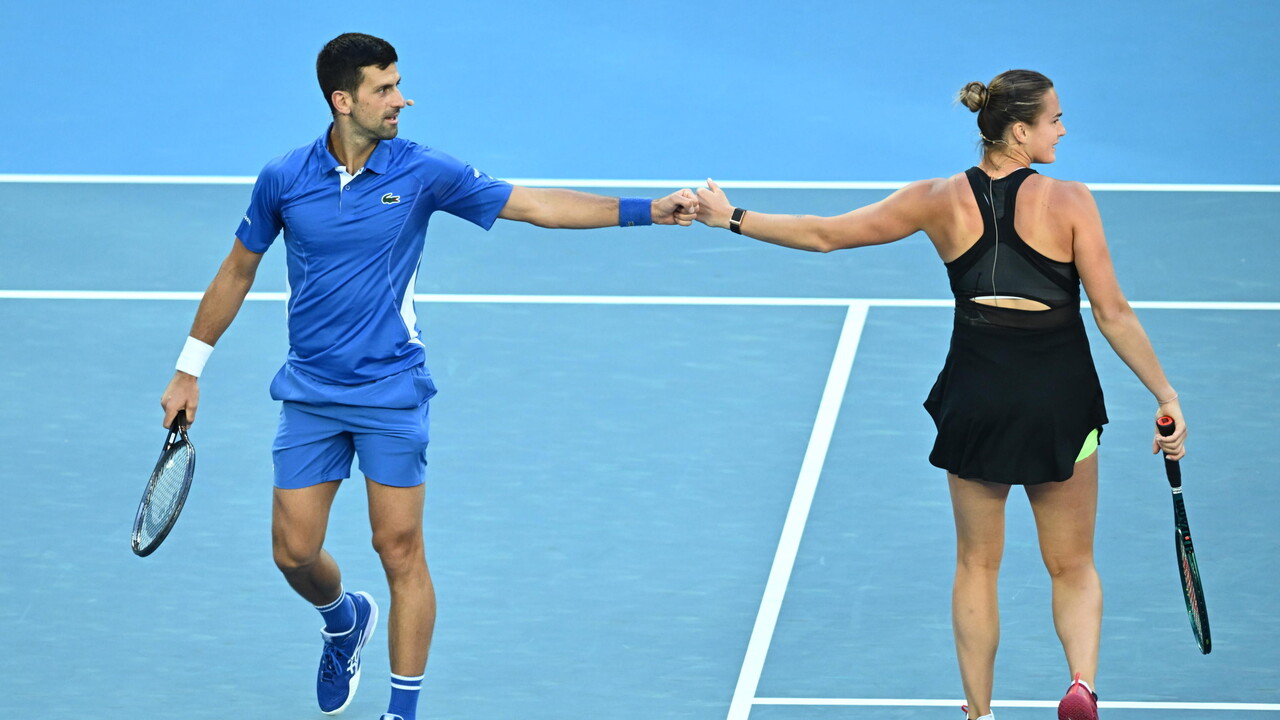 Djokovic e Sabalenka protagonisti del doppio misto a Flushing Meadows: l'assenza dei giovani fenomeni