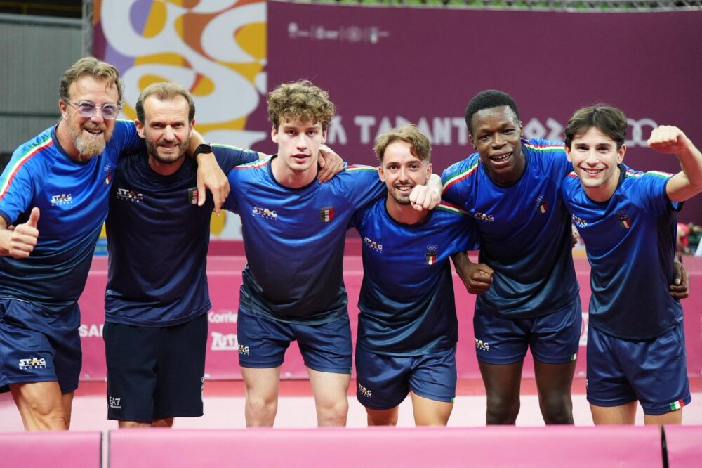 Tennistavolo, l'Italia domina il Mediterraneo: gli azzurri conquistano l'oro di squadra a Taranto